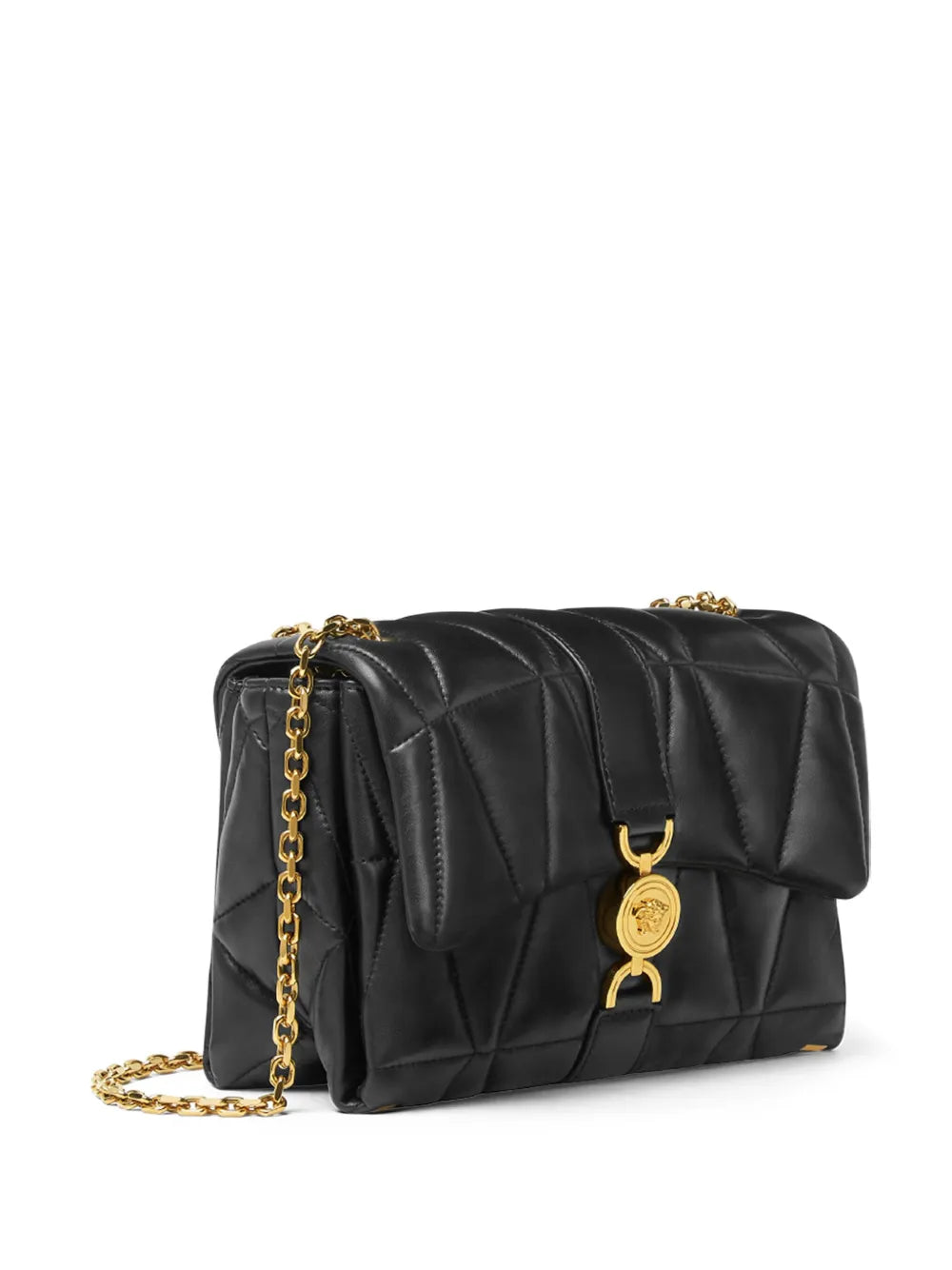 Versace Kleio Quilted Shoulder Bag — Same as shown — Size One Size — Top View