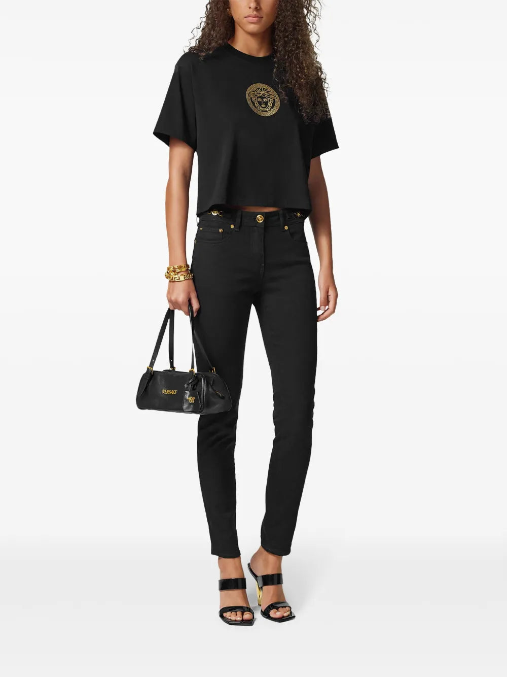 Versace Tag Bowling Shoulder Bag — Same as shown — Size One Size — Side View
