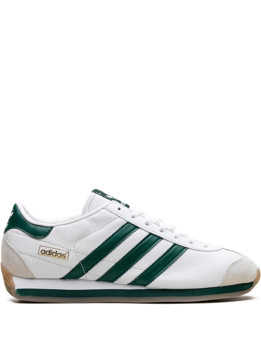 adidas Country Japan White Collegiate Green Sneakers — White — Size US M 9.5 - US W 11 — Front View
