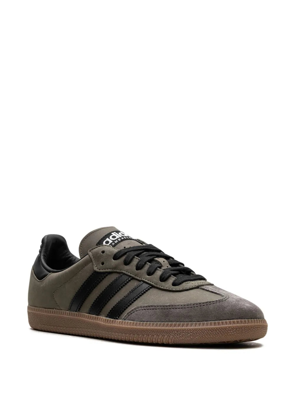 adidas Samba Og Sneakers — Olive Green — Size US M 9 - US W 10.5 — Side View