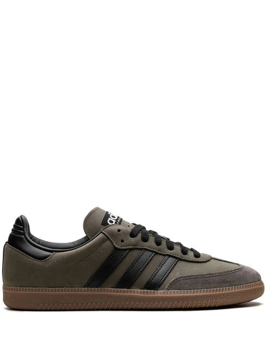 adidas Samba Og Sneakers — Olive Green — Size US M 9 - US W 10.5 — Front View