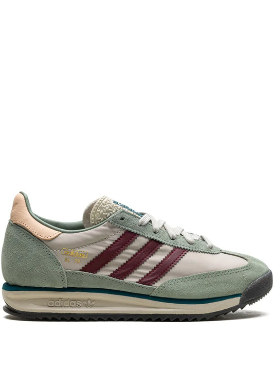 adidas Sl72 Rs Putty Grey Shadow Red Sneakers — Sage Green — Size US M 9 - US W 10.5 — Front View