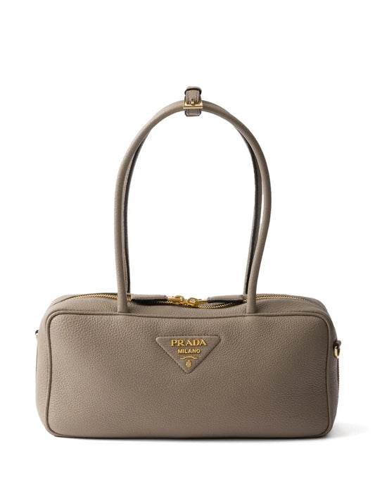 Prada Medium Leather Top Handle Bag — Same as shown — Size One Size — Front View