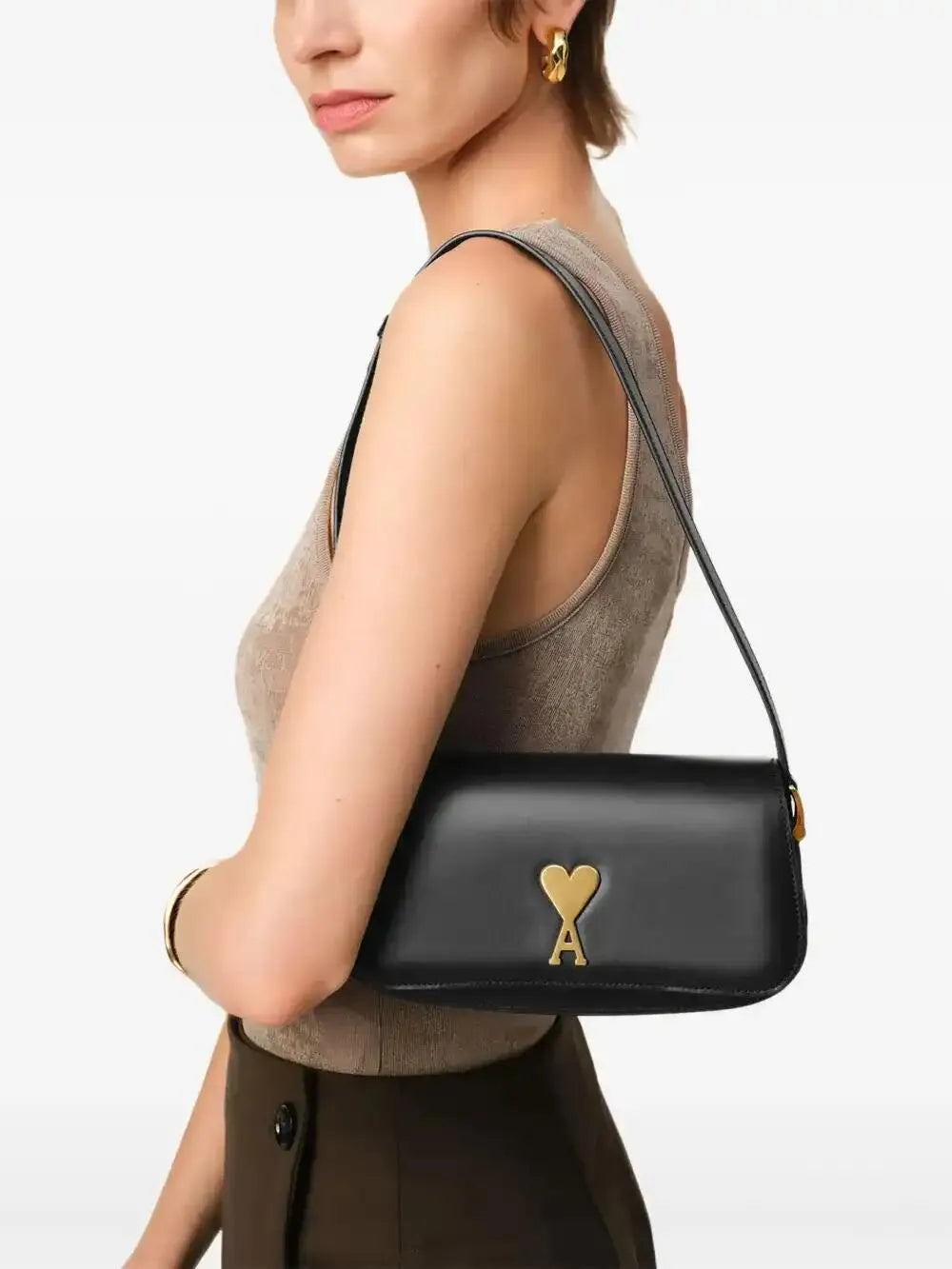 Ami Paris Paris Paris Shoulder Bag — Same as shown — Size One Size — Side View