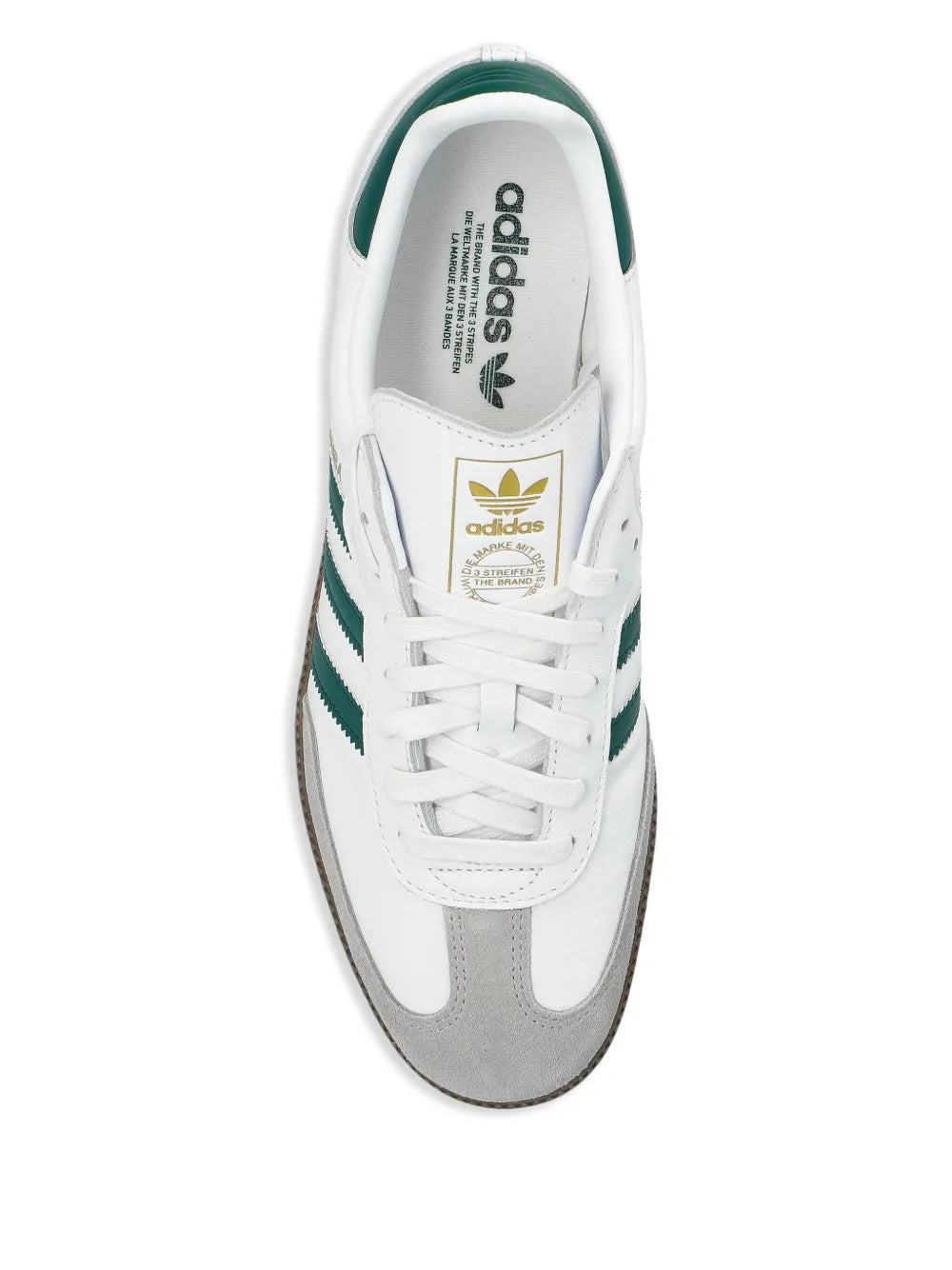 adidas Samba Sneakers — White — Size US M 7.5 - US W 9 — Top View