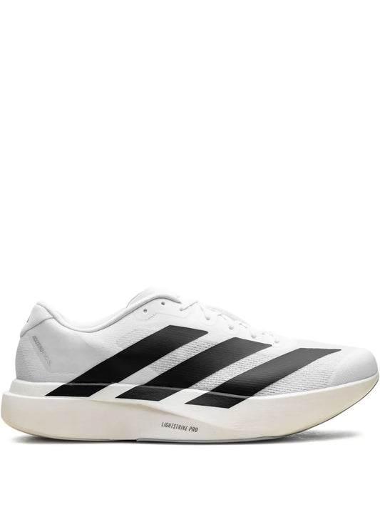 adidas Adizero Evo Sl White/Black Sneakers — White — Size US M 7 - US W 8.5 — Front View