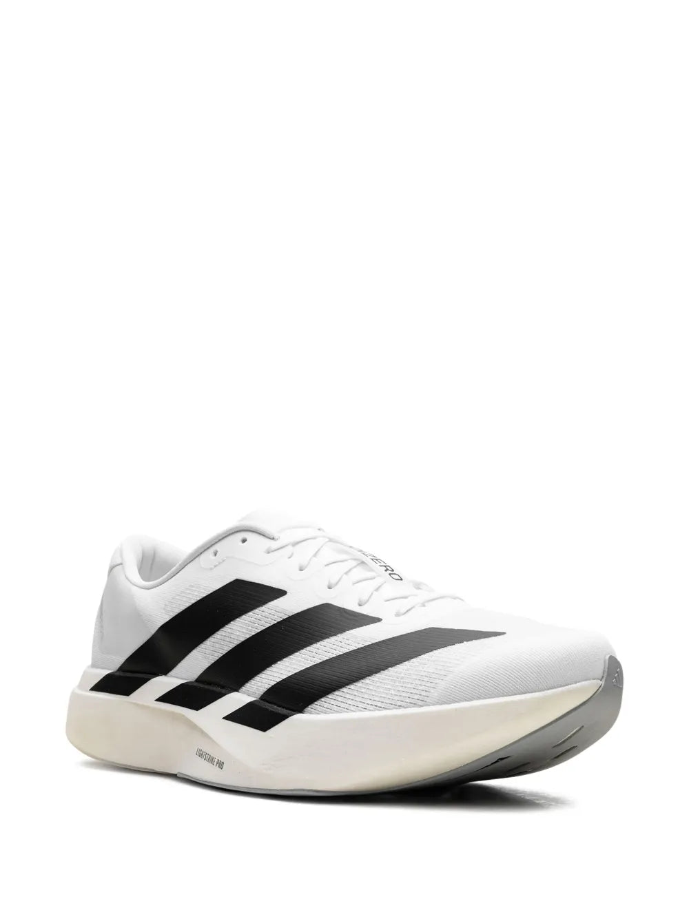 adidas Adizero Evo Sl White/Black Sneakers — White — Size US M 7 - US W 8.5 — Side View