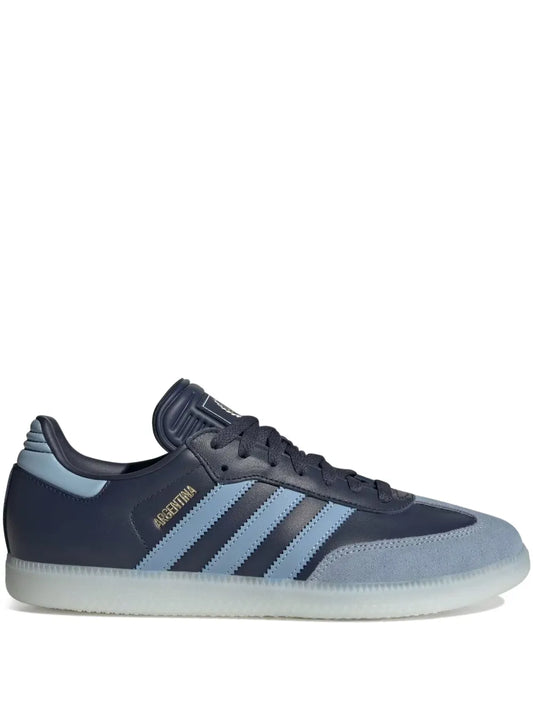 adidas Samba Argentine Football Association - Away Kit Sneakers — Navy Blue — Size US M 9.5 - US W 11 — Front View