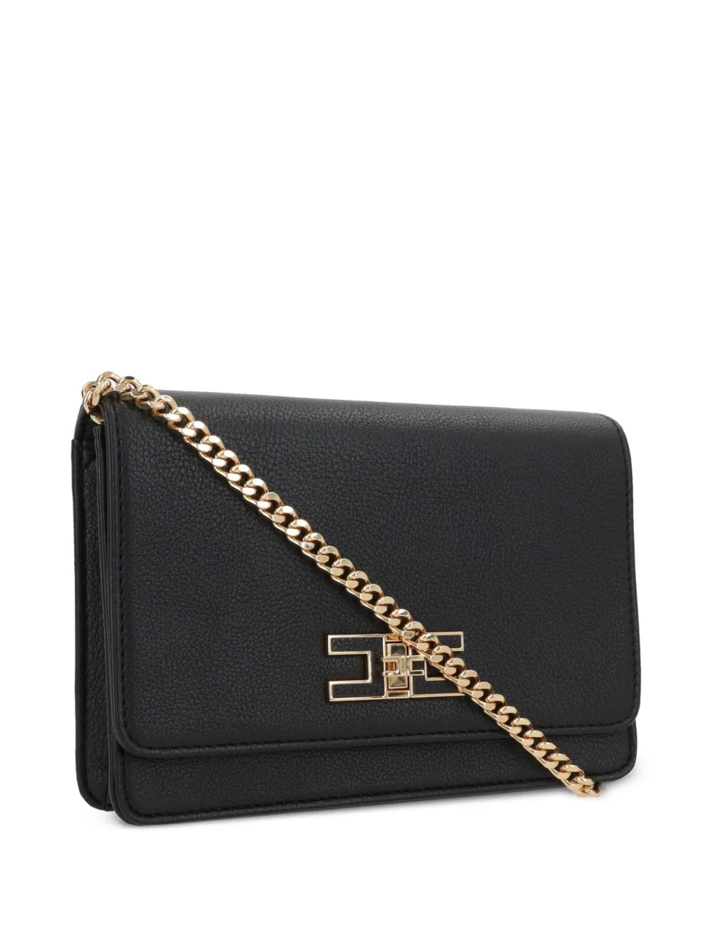 Elisabetta Franchi Groumette Chain Shoulder Bag — Same as shown — Size One Size — Top View