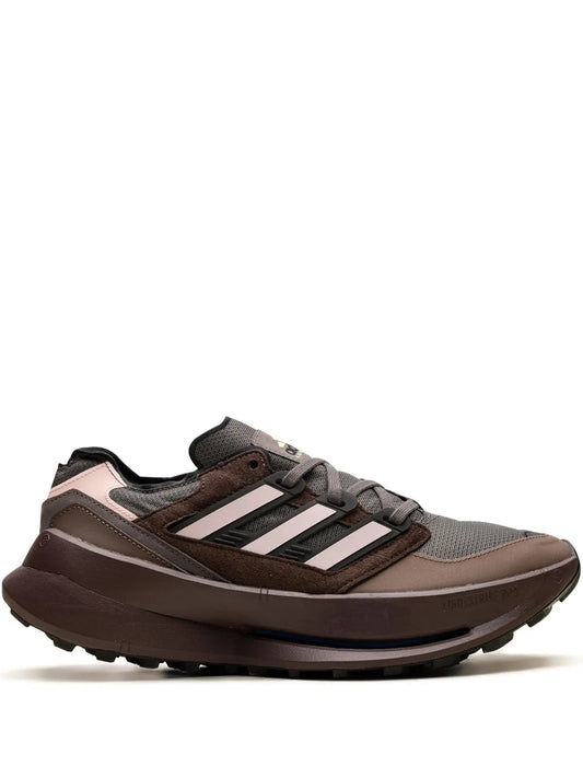 adidas Equipment Agravic Charcoal/Sand Pink/Brown Sneakers — Brown — Size US M 10.5 - US W 12 — Front View