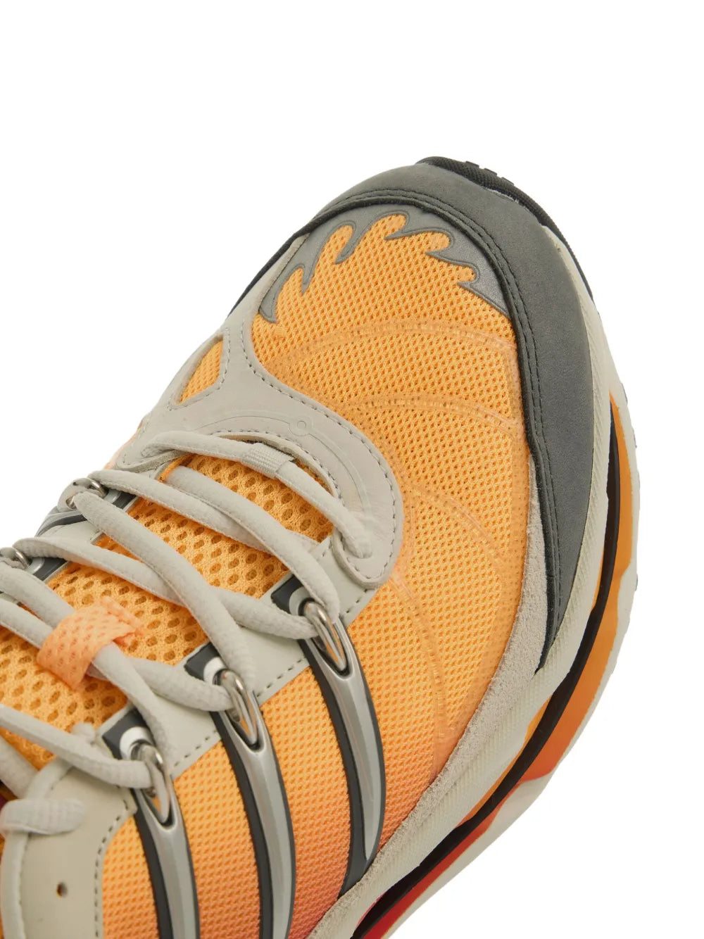 adidas Adistar Hrmy Running Sneakers — Beige / Orange — Size US M 4.5 - US W 6 — Top View
