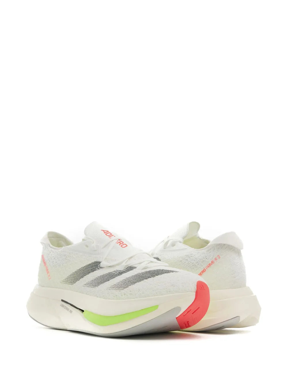 adidas Adizero Prime X 2 Strung Sneakers — White — Size US M 7 - US W 8.5 — Side View