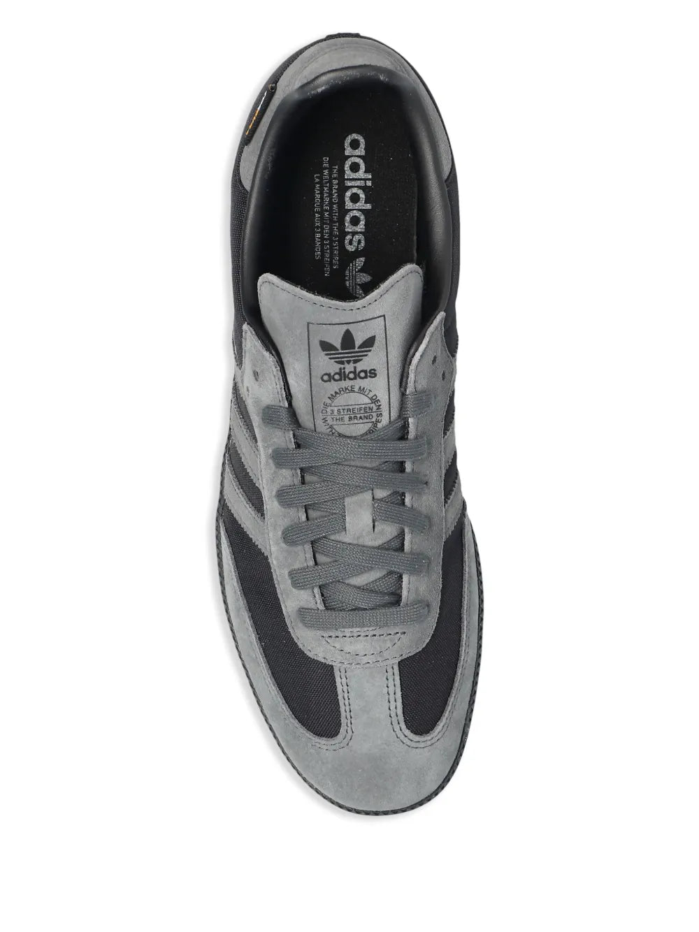 adidas Samba Sneakers — Ash Grey — Size US M 11 - US W 12.5 — Top View