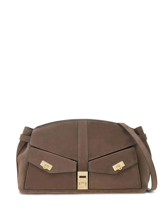 Ferragamo Large Hug Clutch Bag — Same as shown — Size One Size — Front View