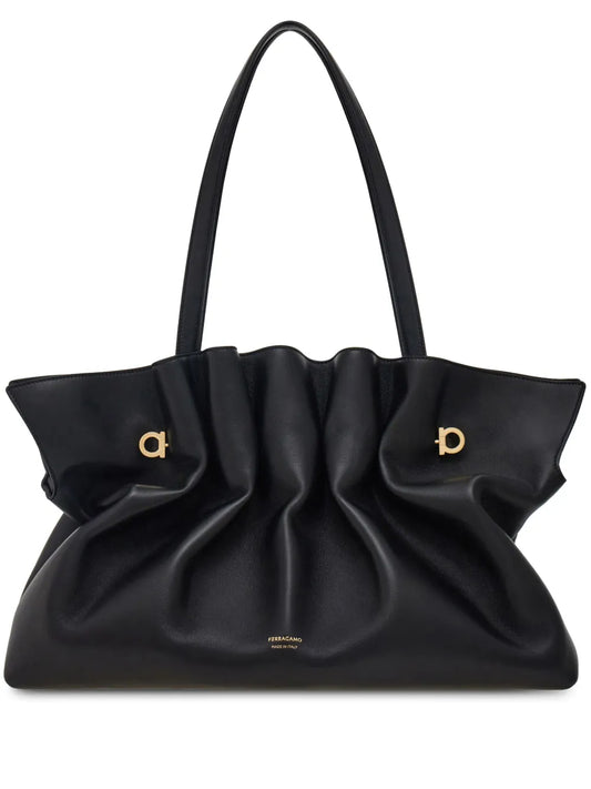 Ferragamo Large Soft Shoulder Bag — Same as shown — Size One Size — Front View