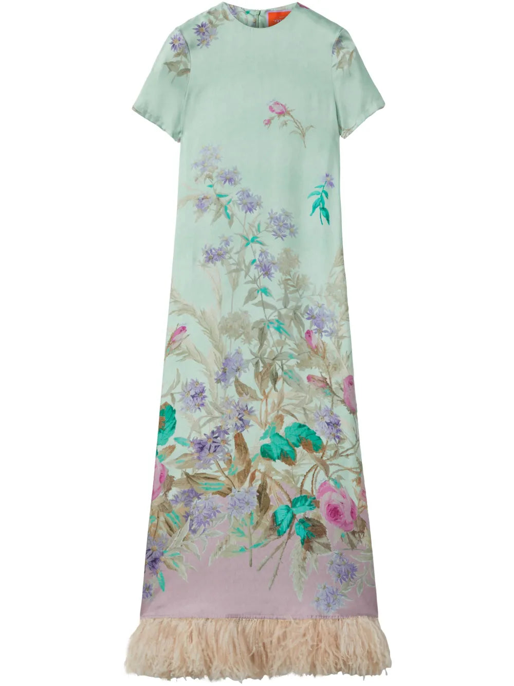 La Doublej Swing Midi Dress — Green — Size XS — Front View