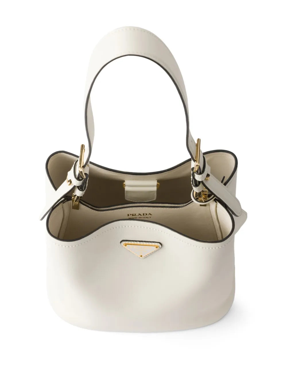 Prada Medium Spazzolato Bucket Bag — Same as shown — Size One Size — Detail View