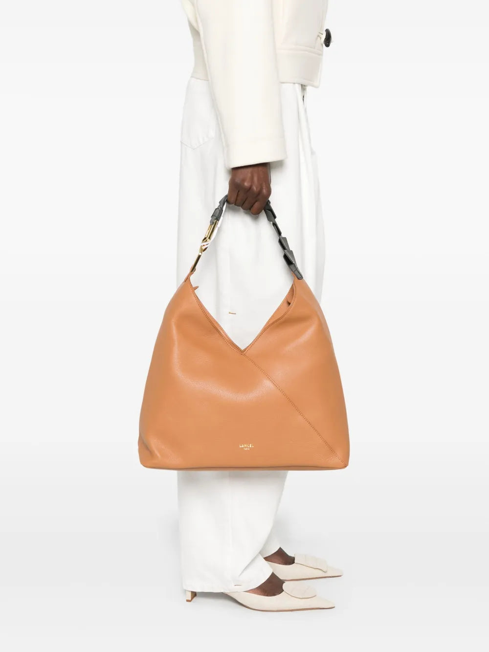 Lancel Leather Shoulder Bag — Same as shown — Size One Size — Side View