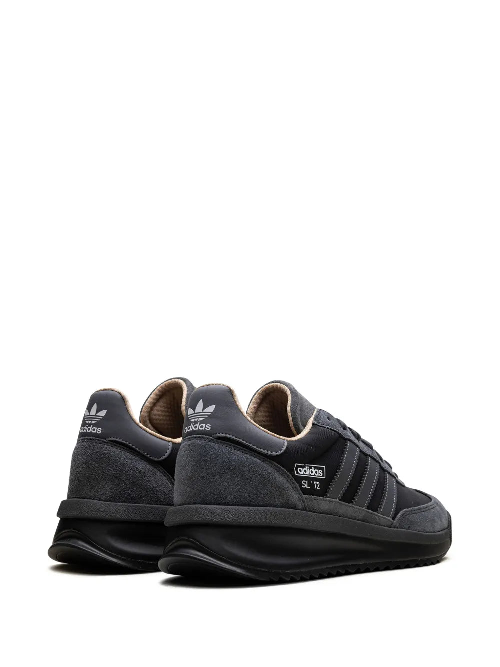 adidas Sl 72 Rtn Black Sneakers — Black — Size US M 9 - US W 10.5 — Back View