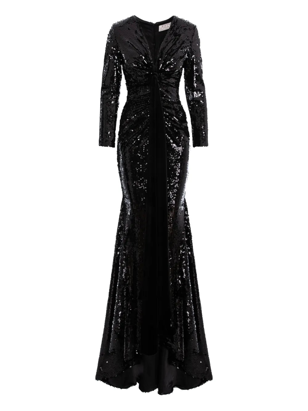 Vpm Atelier Athena Maxi Dress — Black — Size XS — Front View