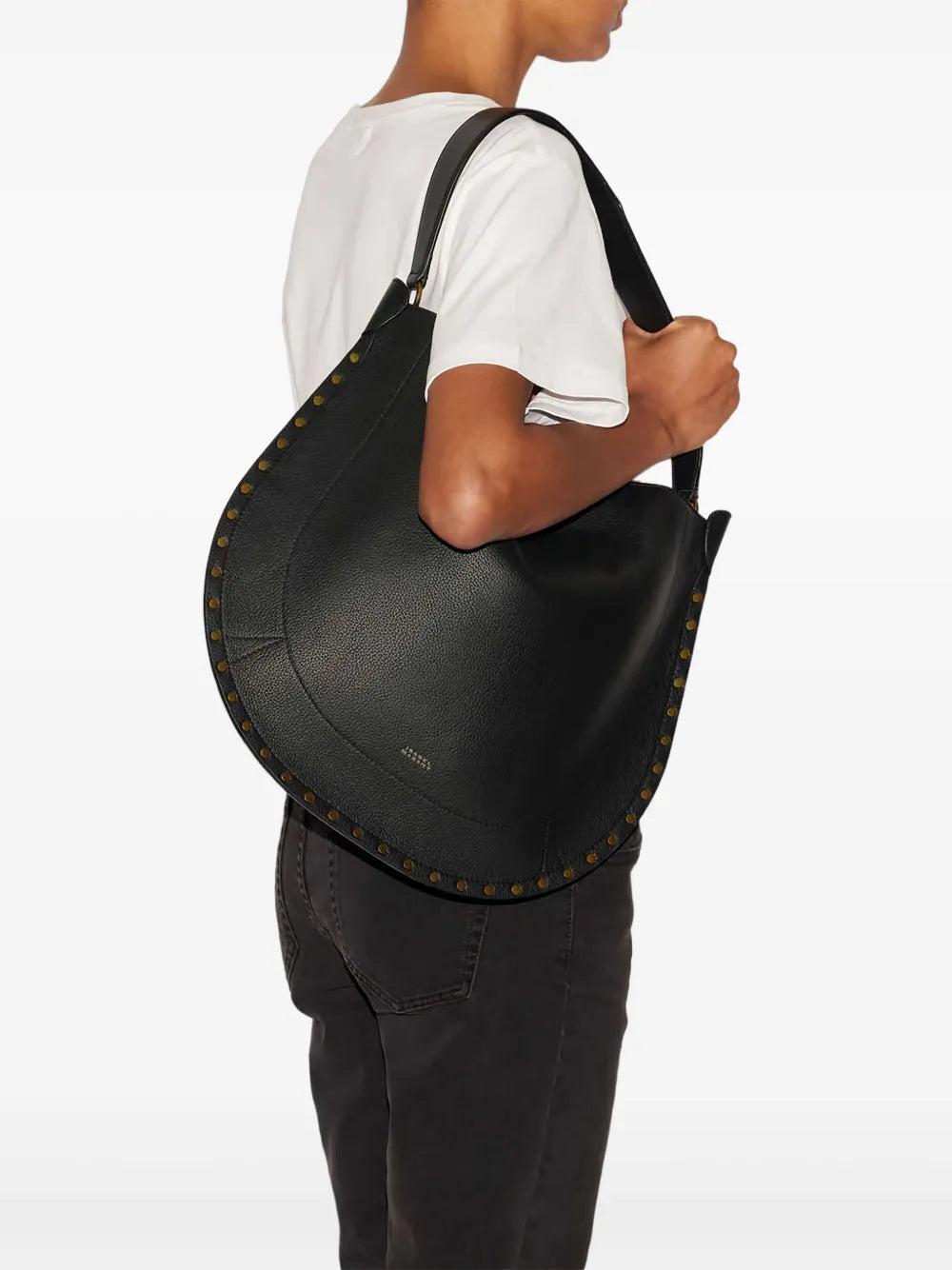 Isabel Marant Oskan Soft Shoulder Bag — Same as shown — Size One Size — Side View