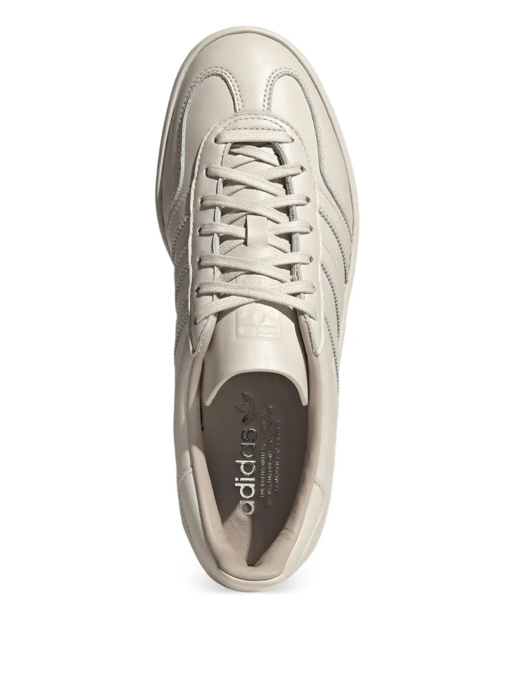 adidas Gazelle Indoor Luxe Pack - Alumina Sneakers — Light Beige — Size US M 3.5 - US W 5 — Lifestyle View