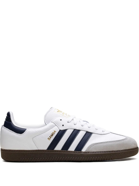 adidas Samba Og White/Navy/Gum Sneakers — White — Size US M 8.5 - US W 10 — Front View