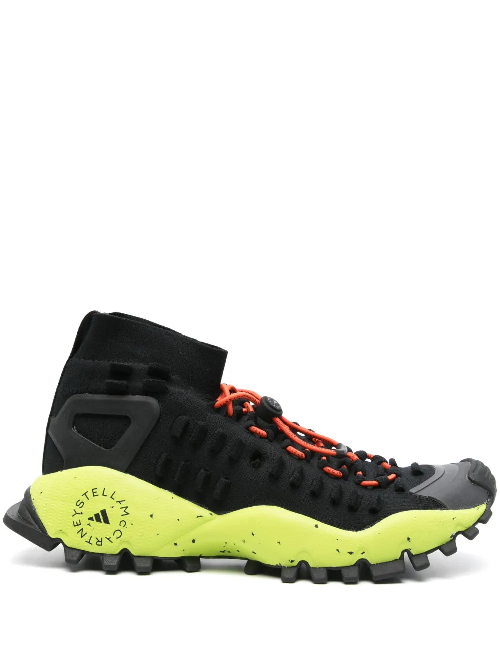 adidas By Stella Mccartney Seeulater Sneakers — Black — Size US M 10 - US W 11.5 — Front View