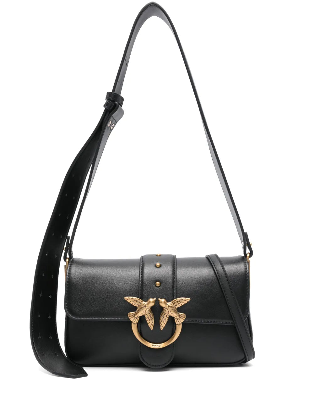 Pinko Mini Love One Slouchy Shoulder Bag — Same as shown — Size One Size — Front View