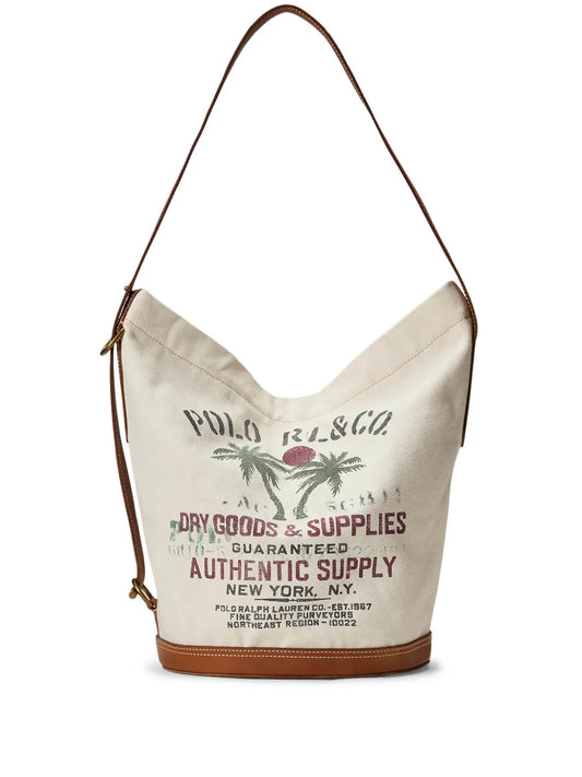 Polo Ralph Lauren Logo Print Shoulder Bag — Same as shown — Size One Size — Front View