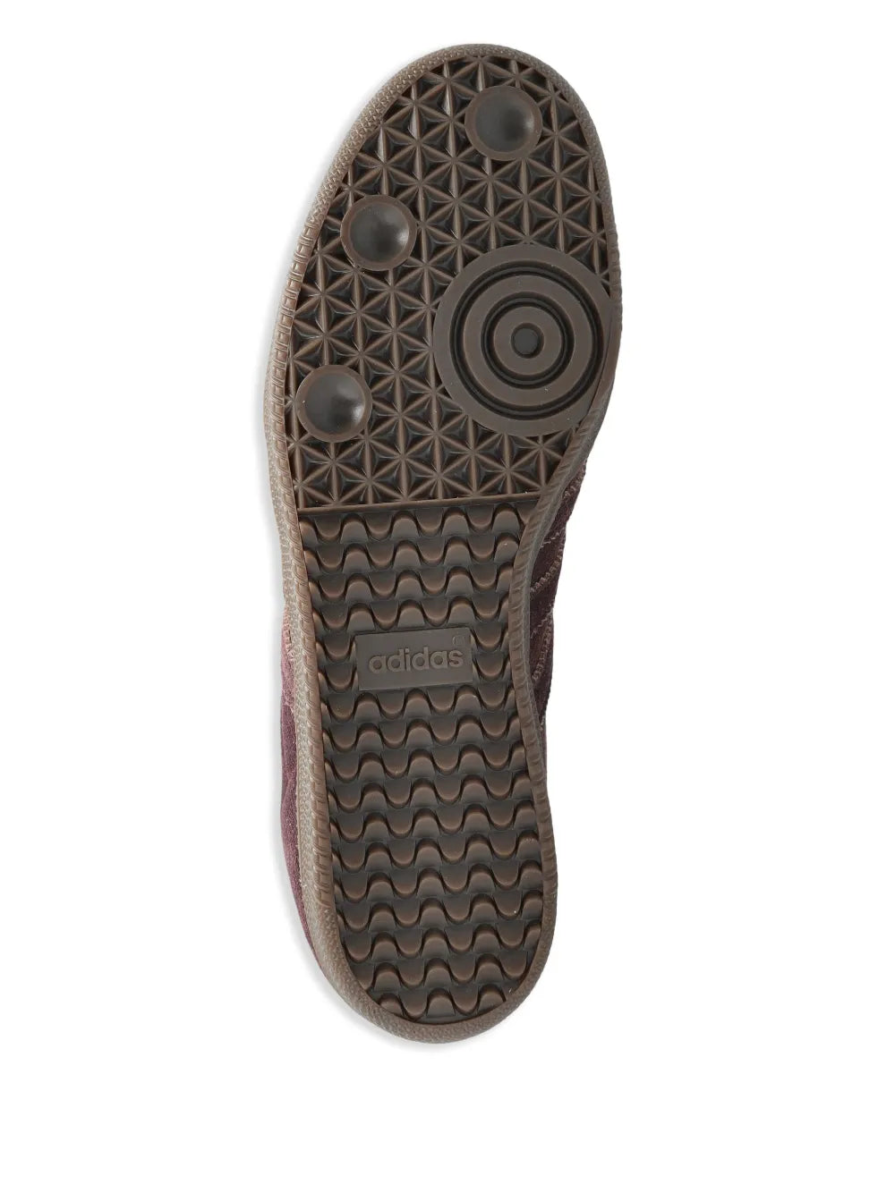 adidas Samba Sneakers — Chocolate Brown — Size US M 8 - US W 9.5 — Detail View