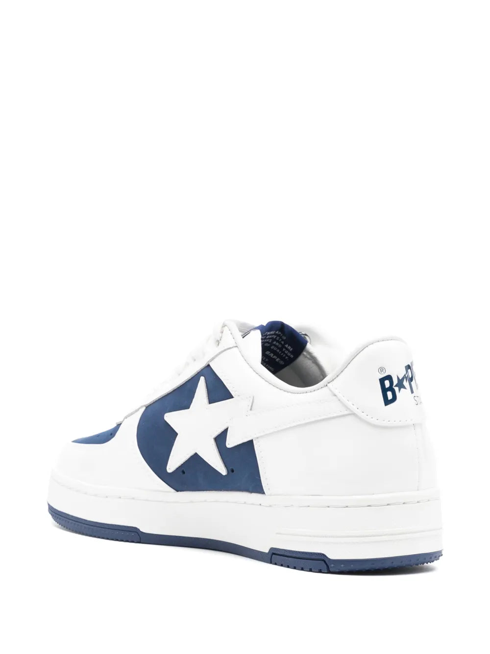 A Bathing Ape?Sta #6 Sneakers — Blue/White — Size US M 3.5 - US W 5 — Back View