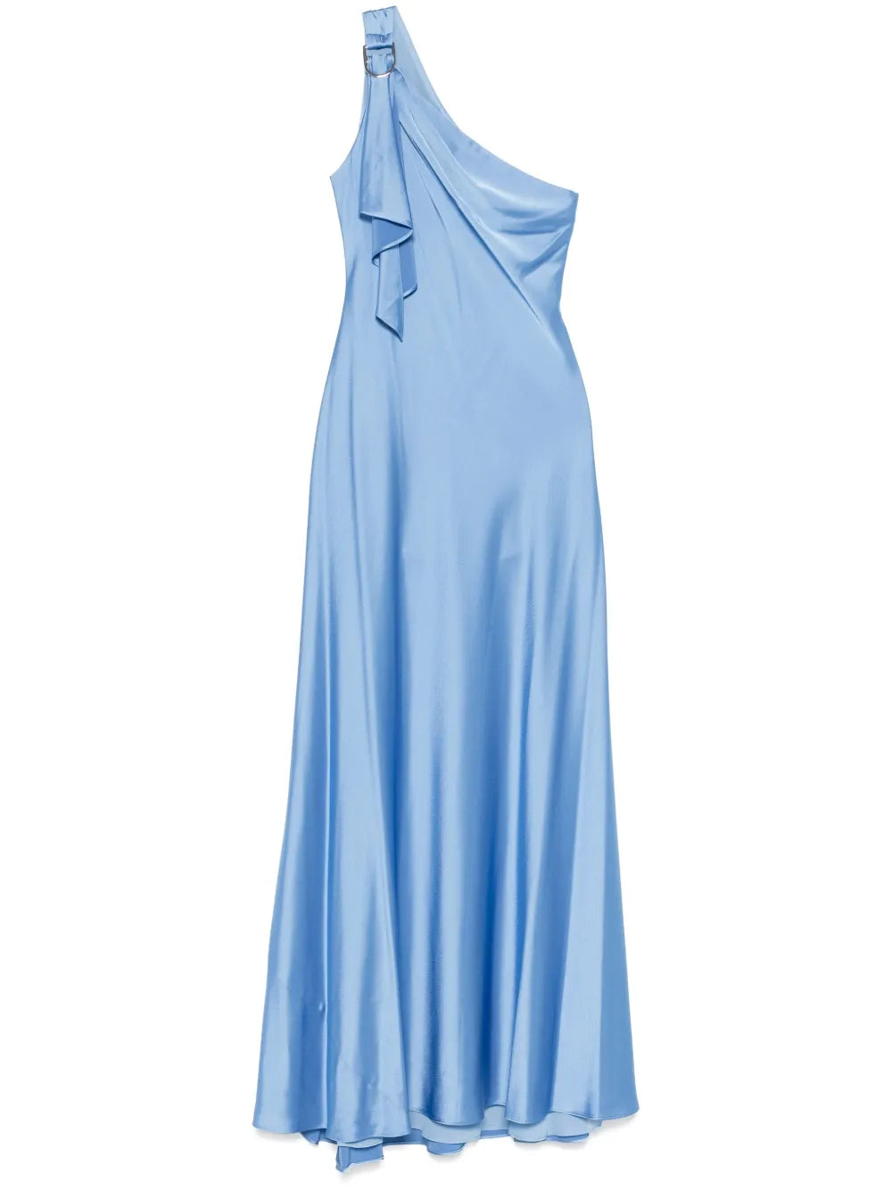 Lauren Ralph Lauren One Shoulder Maxi Dress — Blue — Size XS — Front View