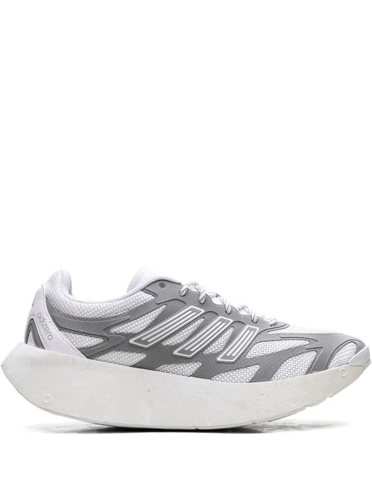 adidas Adizero Aruku White/Silver Metallic Sneakers — White — Size US M 3.5 - US W 5 — Front View