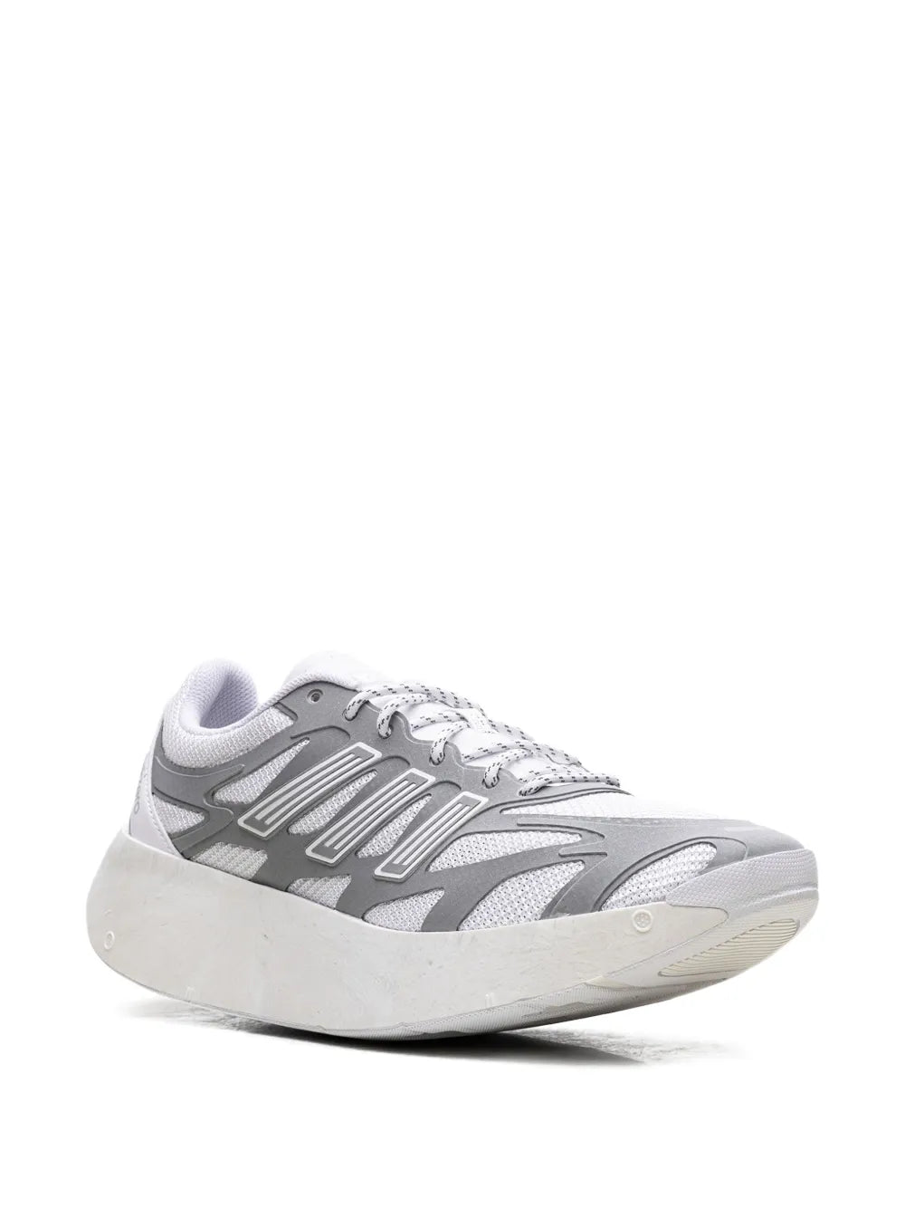 adidas Adizero Aruku White/Silver Metallic Sneakers — White — Size US M 3.5 - US W 5 — Side View