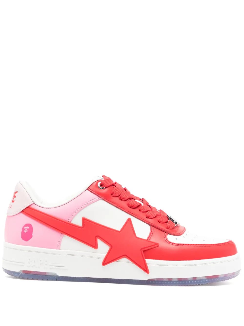 A Bathing Ape?Sta Os M2 Sneakers — Red — Size US M 3.5 - US W 5 — Front View