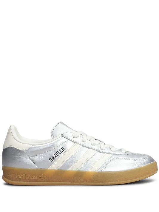 adidas Gazelle Sneakers — Silver-Tone — Size US M 4 - US W 5.5 — Front View