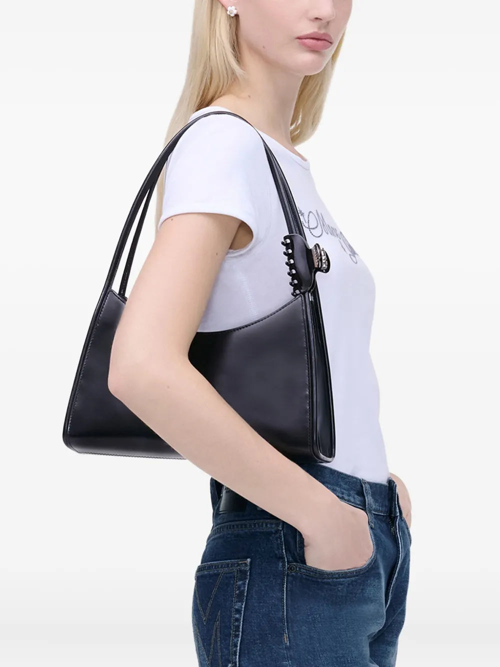 Marc Jacobs The Glam Claw Clip Shoulder Bag — Same as shown — Size One Size — Back View
