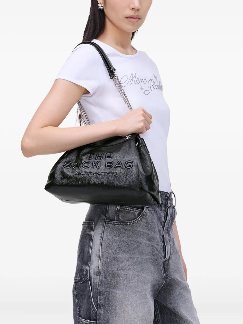 Marc Jacobs The Leather Chain Sack Bag — Same as shown — Size One Size — Back View