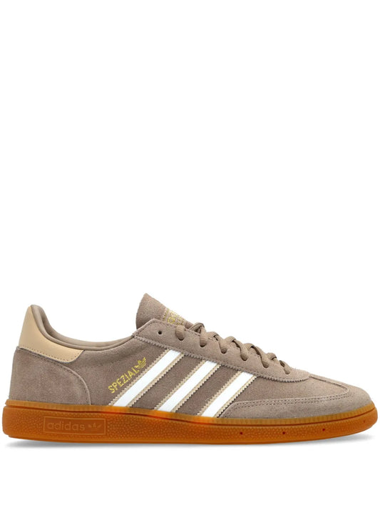 adidas Handball Spezial Sneakers — Taupe Brown — Size US M 4.5 - US W 6 — Front View