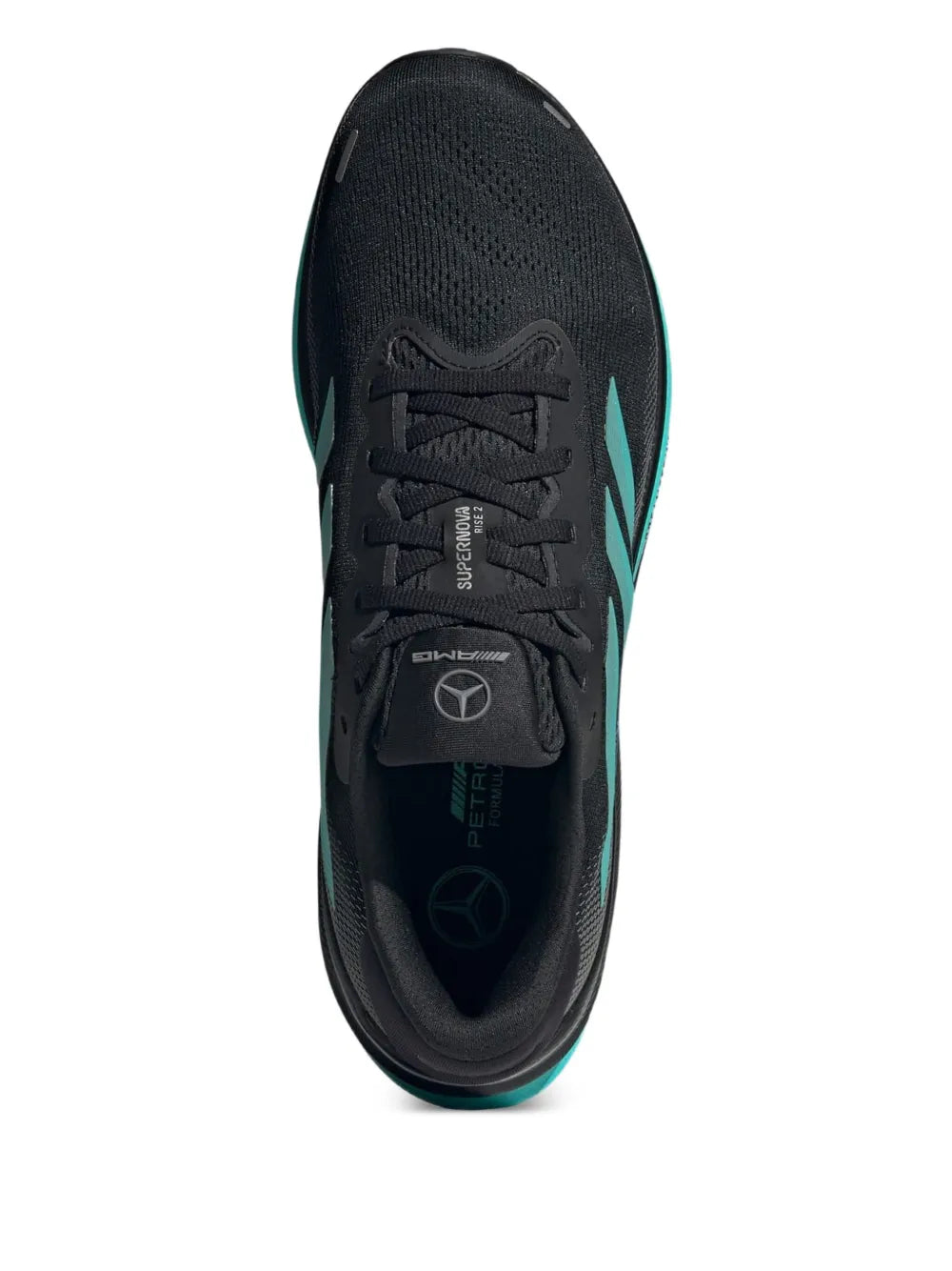 adidas Supernova Rise Trainers — Black — Size US M 4 - US W 5.5 — Top View