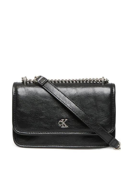 Calvin Klein Jeans Chain Flap Shoulder Bag — Same as shown — Size One Size — Front View