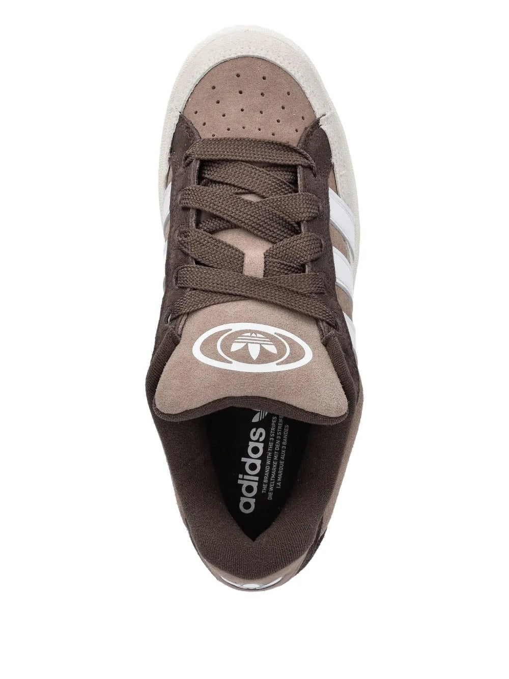 adidas Campus 00S Beta Sneakers — Light Brown — Size US M 10 - US W 11.5 — Top View