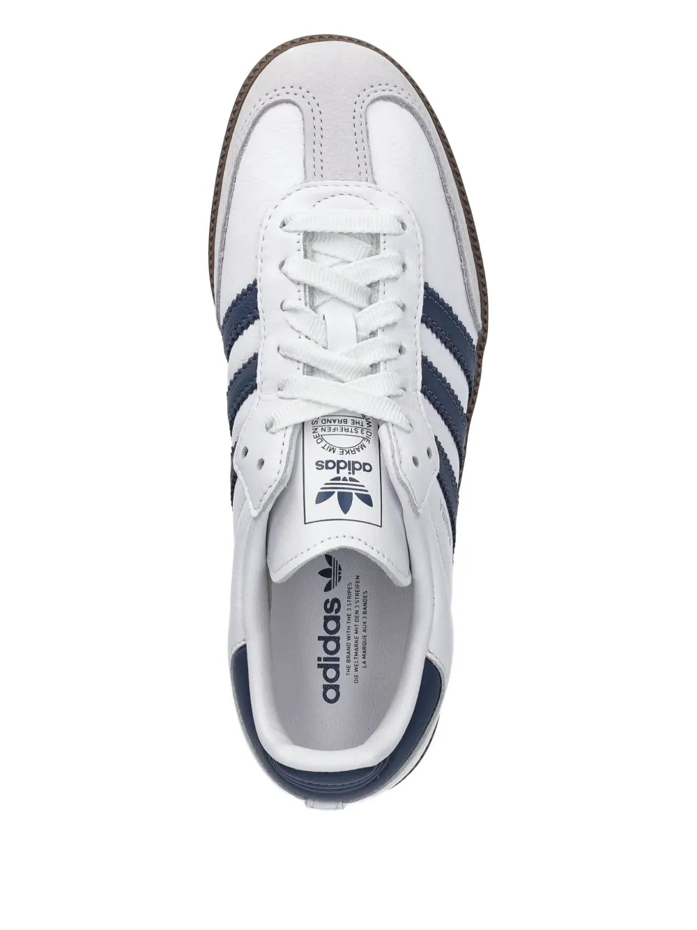 adidas Samba Sneakers — White — Size US M 7.5 - US W 9 — Top View