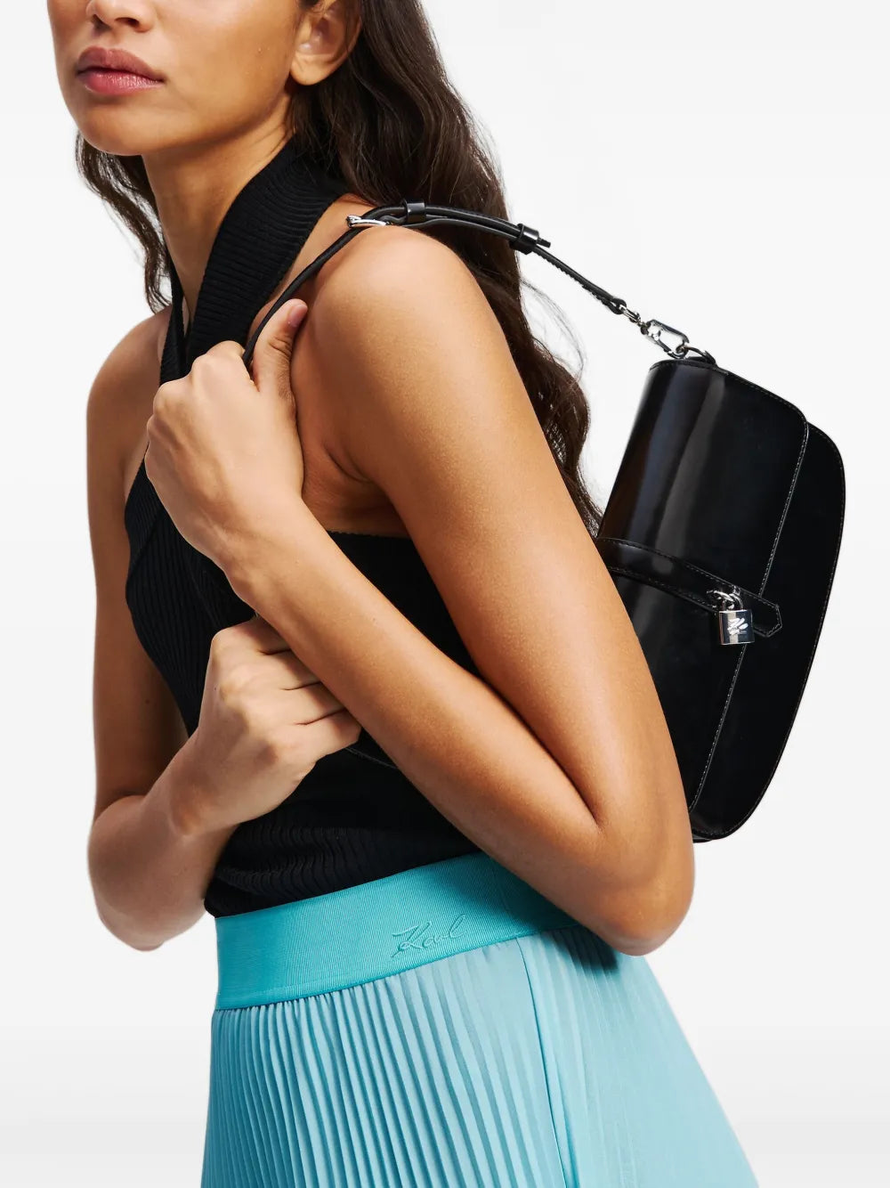 Karl Lagerfeld Kautograph Shoulder Bag — Same as shown — Size One Size — Side View