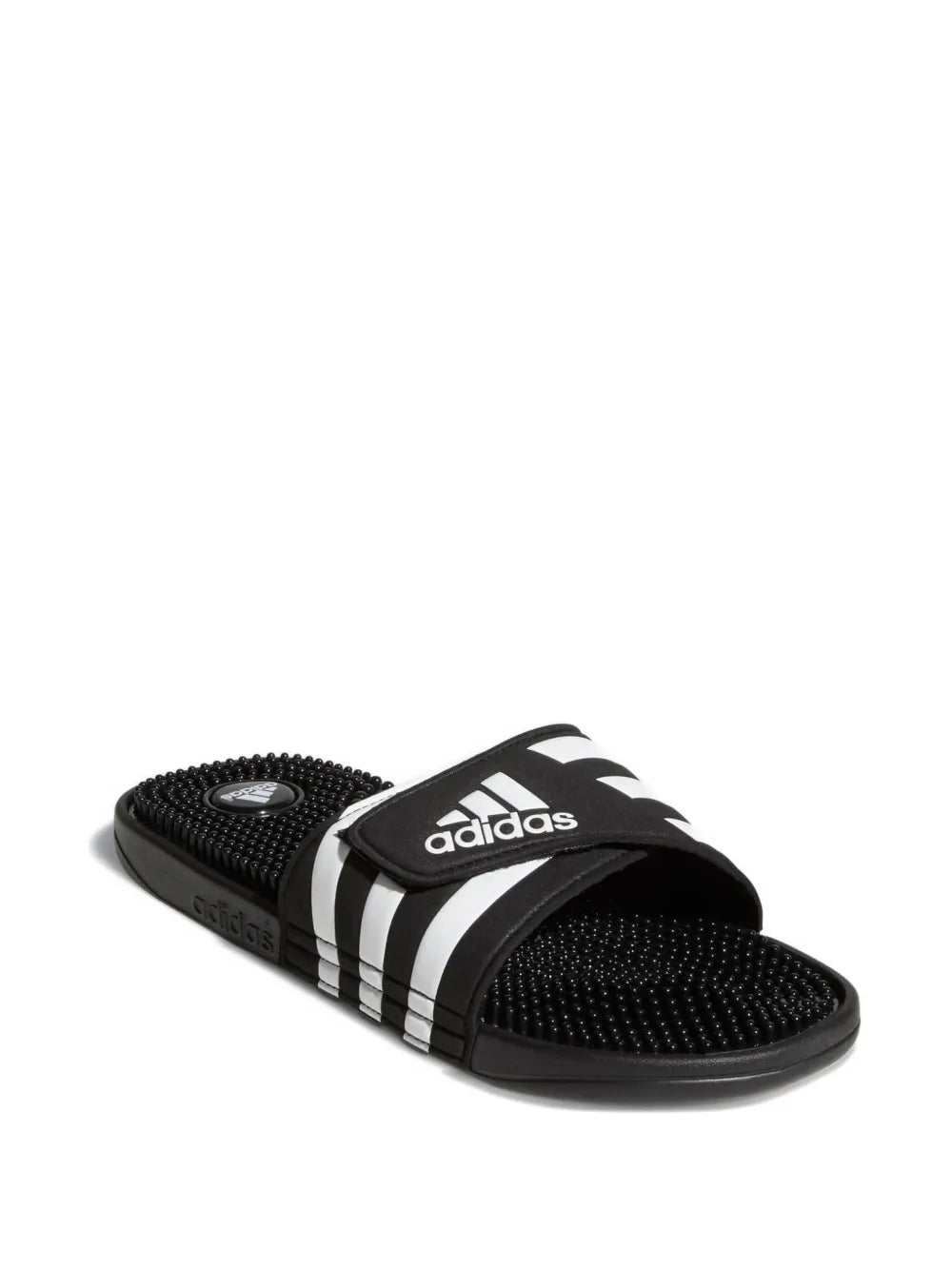 adidas Adissage Slides Black Slides — Black — Size US M 4.5 - US W 6 — Side View