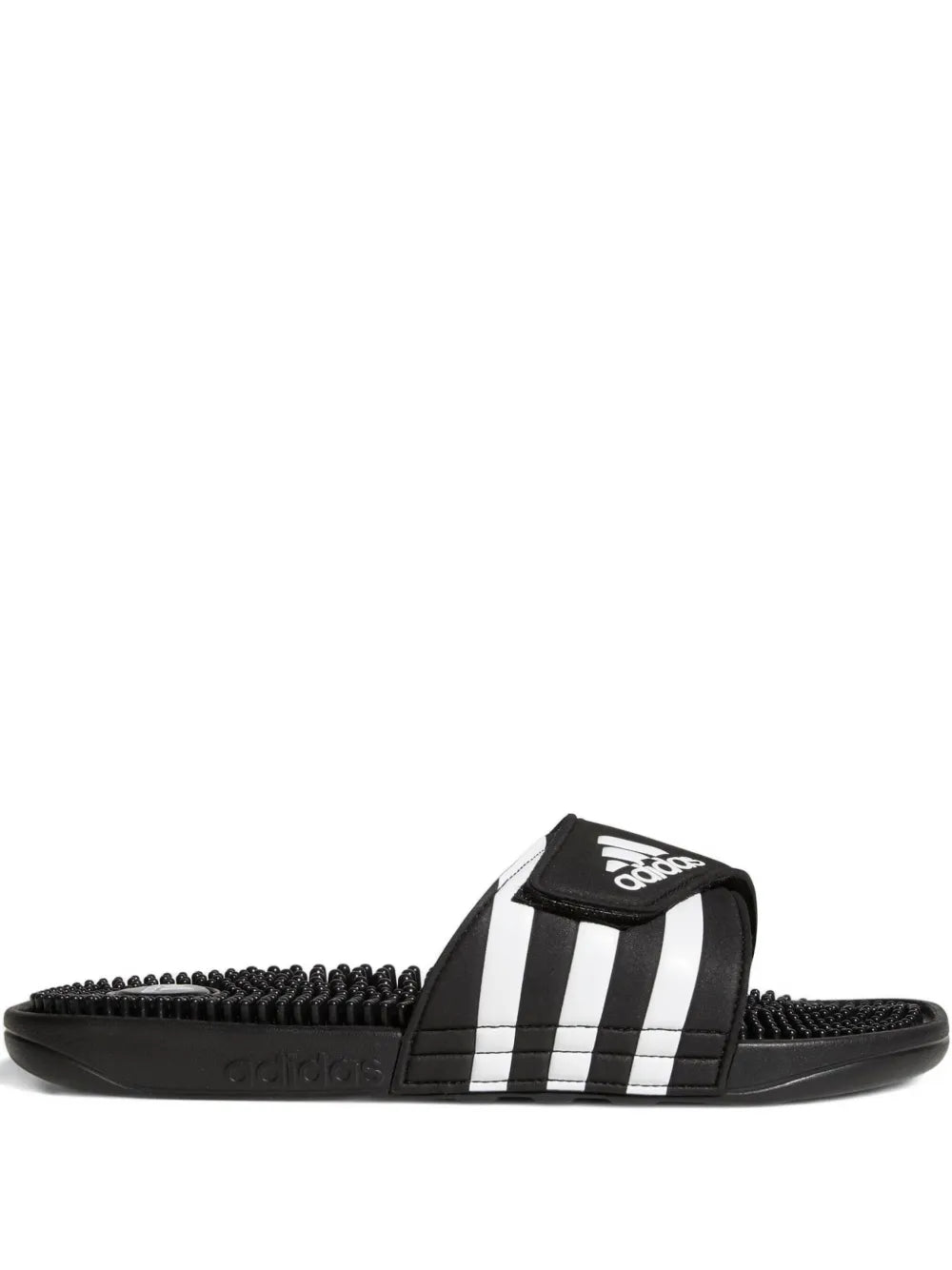 adidas Adissage Slides Black Slides — Black — Size US M 4.5 - US W 6 — Front View