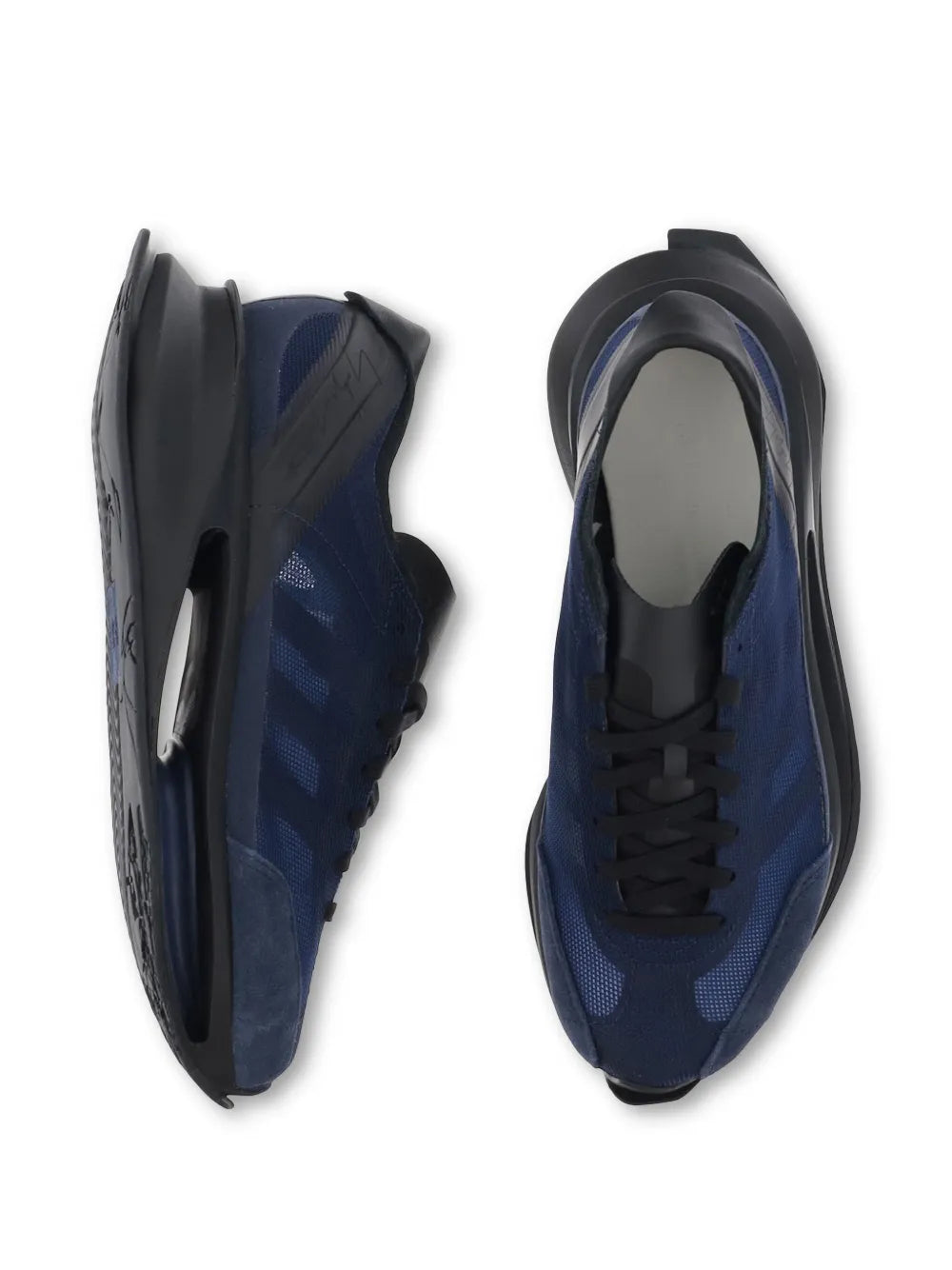 adidas Yeezy Suede Sneakers — Blue — Size US M 3.5 - US W 5 — Top View