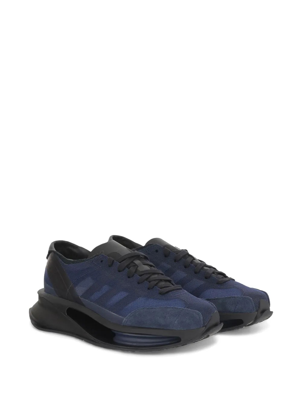 adidas Yeezy Suede Sneakers — Blue — Size US M 3.5 - US W 5 — Side View