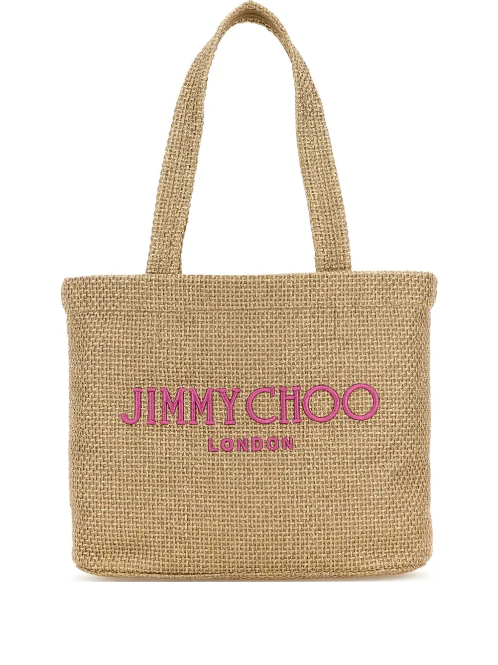 Jimmy Choo Logo Embroidered Shoulder Bag — Same as shown — Size One Size — Front View
